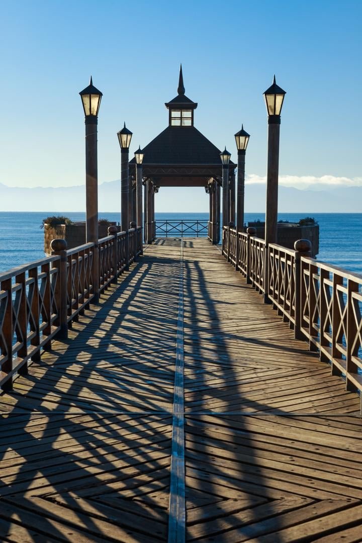 Muelle de Frutillar con vista al Lago Llanquihue